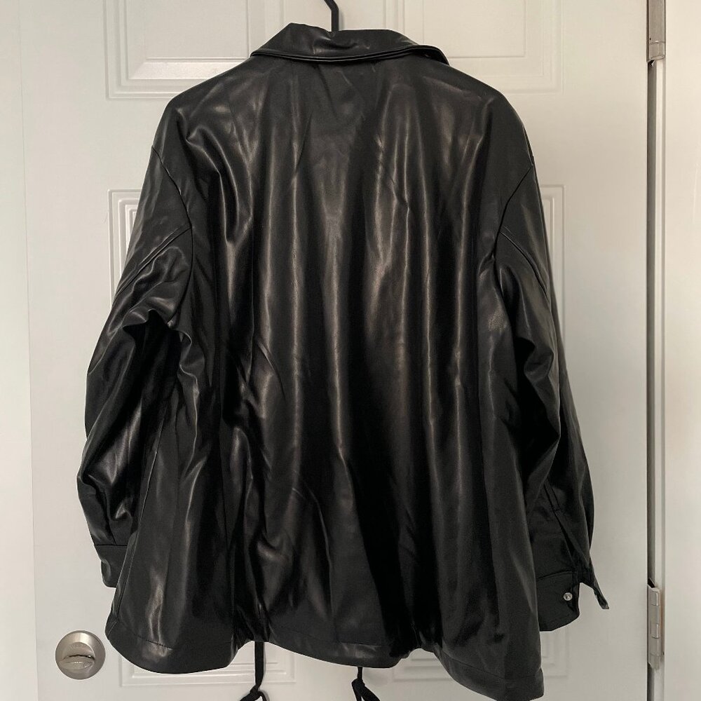 Faux Leather Light Jacket - Picture 3 of 3